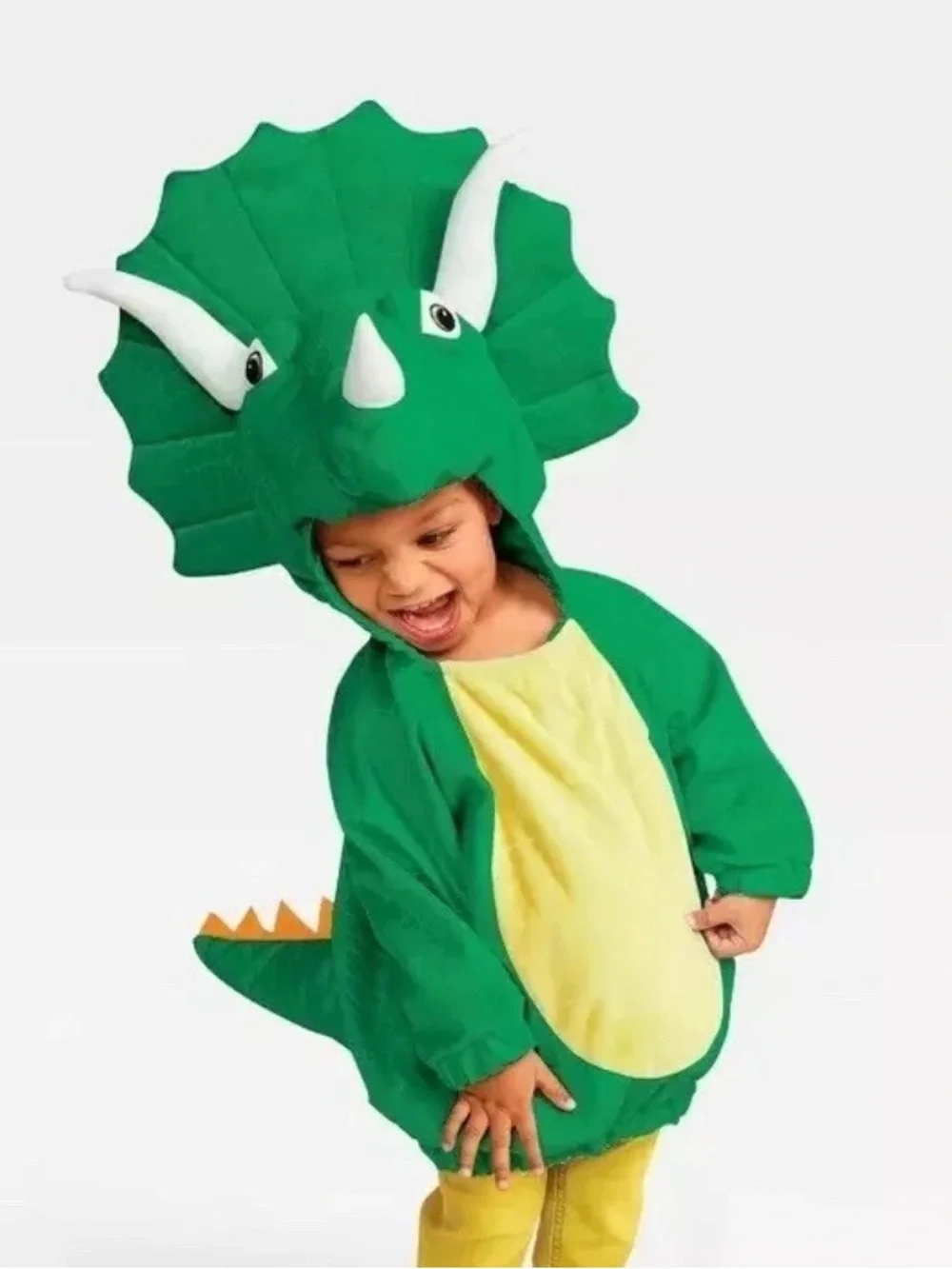 HYDE & EEK Plush Triceratops Dinosaur Baby Pullover Halloween Costume 12-18M